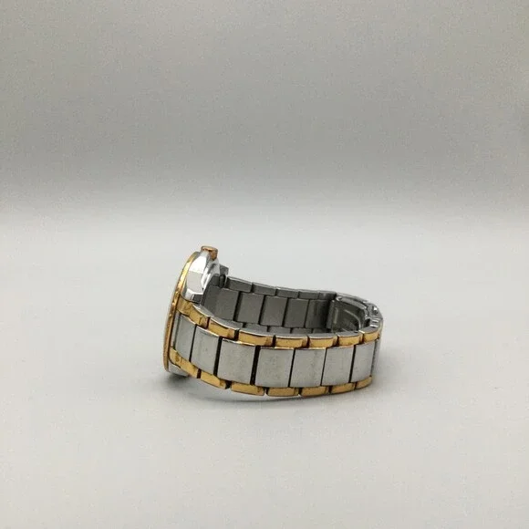 Bulova Womens Watch 33mm Two Tone 98P134 MOP Dial Diamonds New Battery 6.5" - Picture 8 of 14